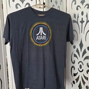 Atari Retro Logo Graphic T Shirt 2X XXL NWOT Gray Video Game Gamer Tee